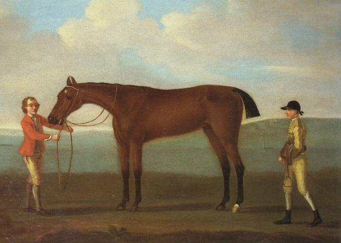 Francis Sartorius Molly Long Legs With Jockey and Groom oil painting image